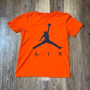 Orange Air Jordan T- Shirt tee